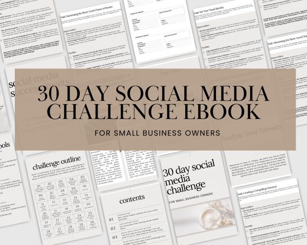 30 Day Social Media Challenge eBook